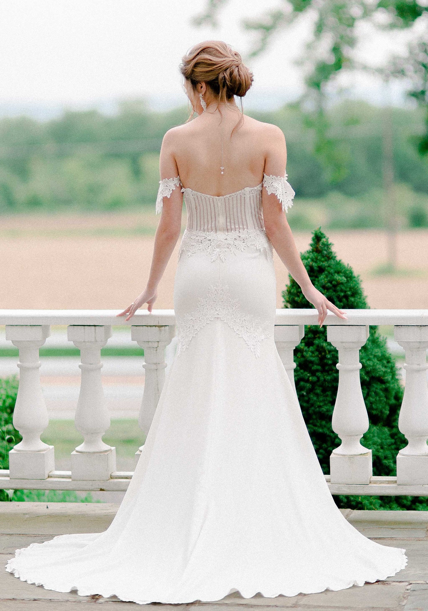 arabella lace dress Arabella Wedding Dress with a Corset Bodice