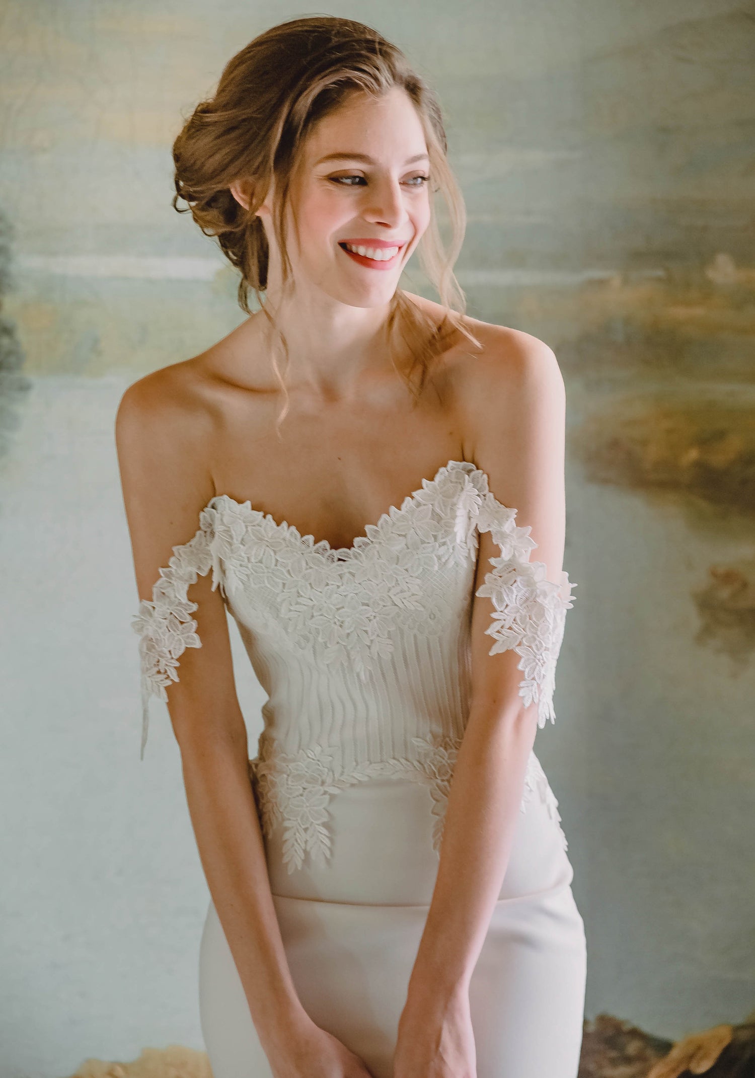 Arabella Wedding Dress with a Corset Bodice | Claire Pettibone Arabella Wedding Dress with a Corset Bodice | Claire Pettibone