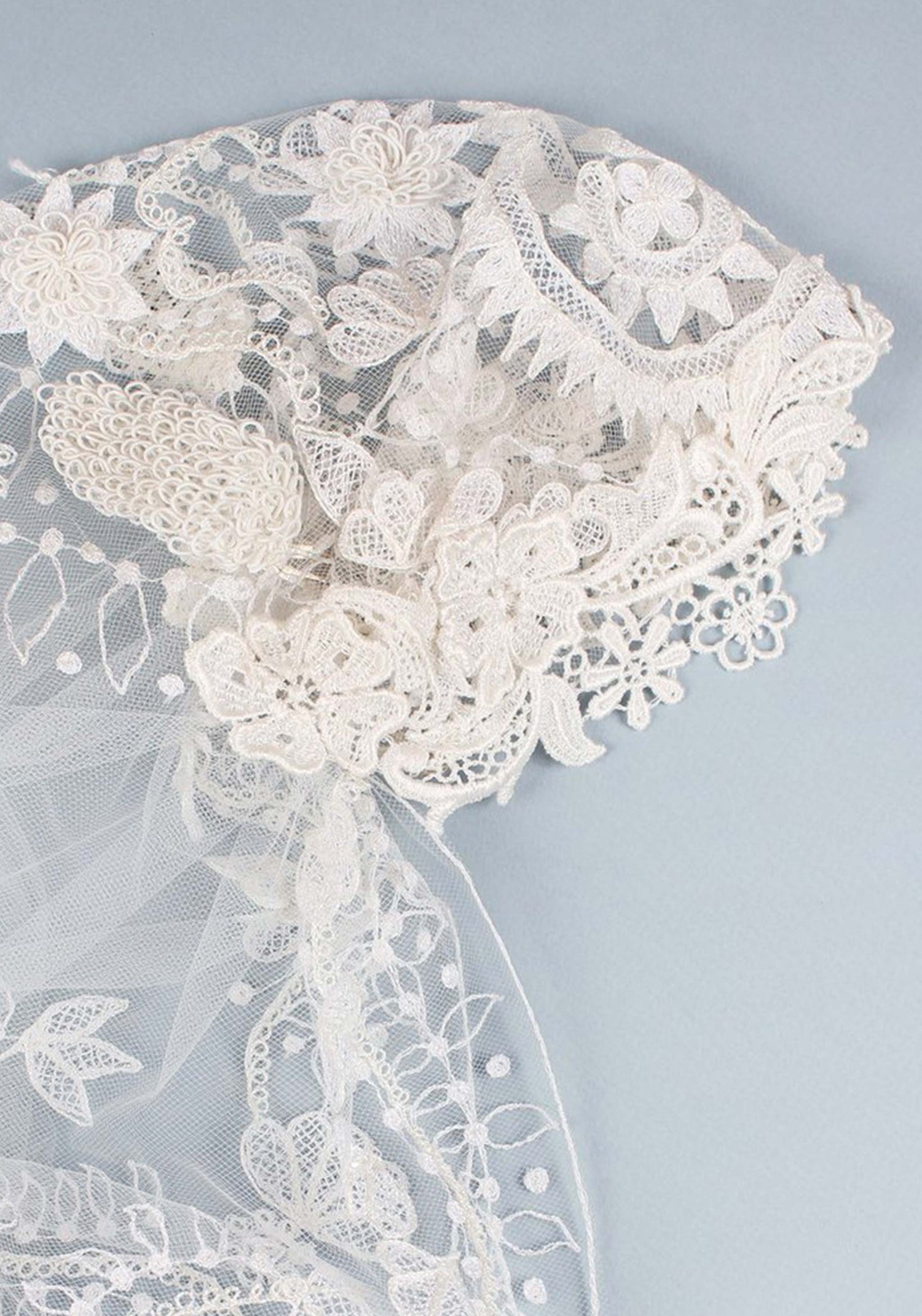 Boho Wedding Veil | Ivory Tulle Veil | Claire Pettibone