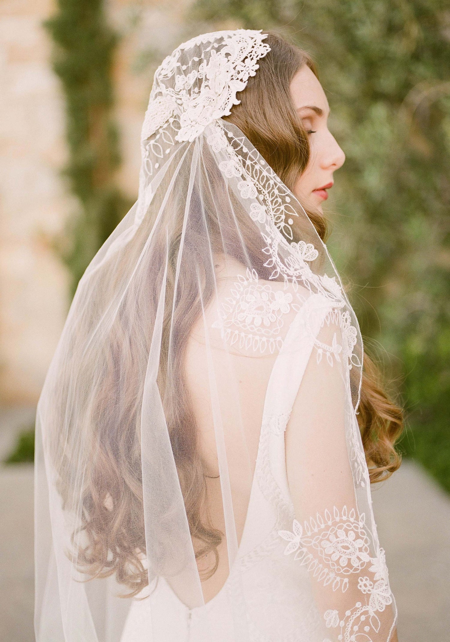 Handmade bridal veil