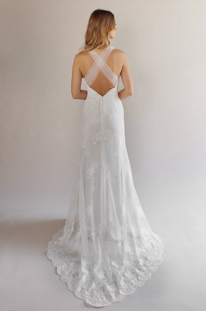 Claire Pettibone Romantique Lace Carmel Gown