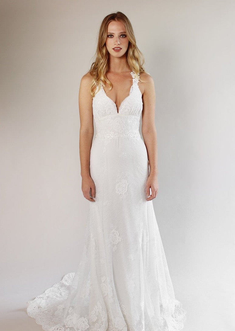 Claire Pettibone Romantique Lace Carmel Gown