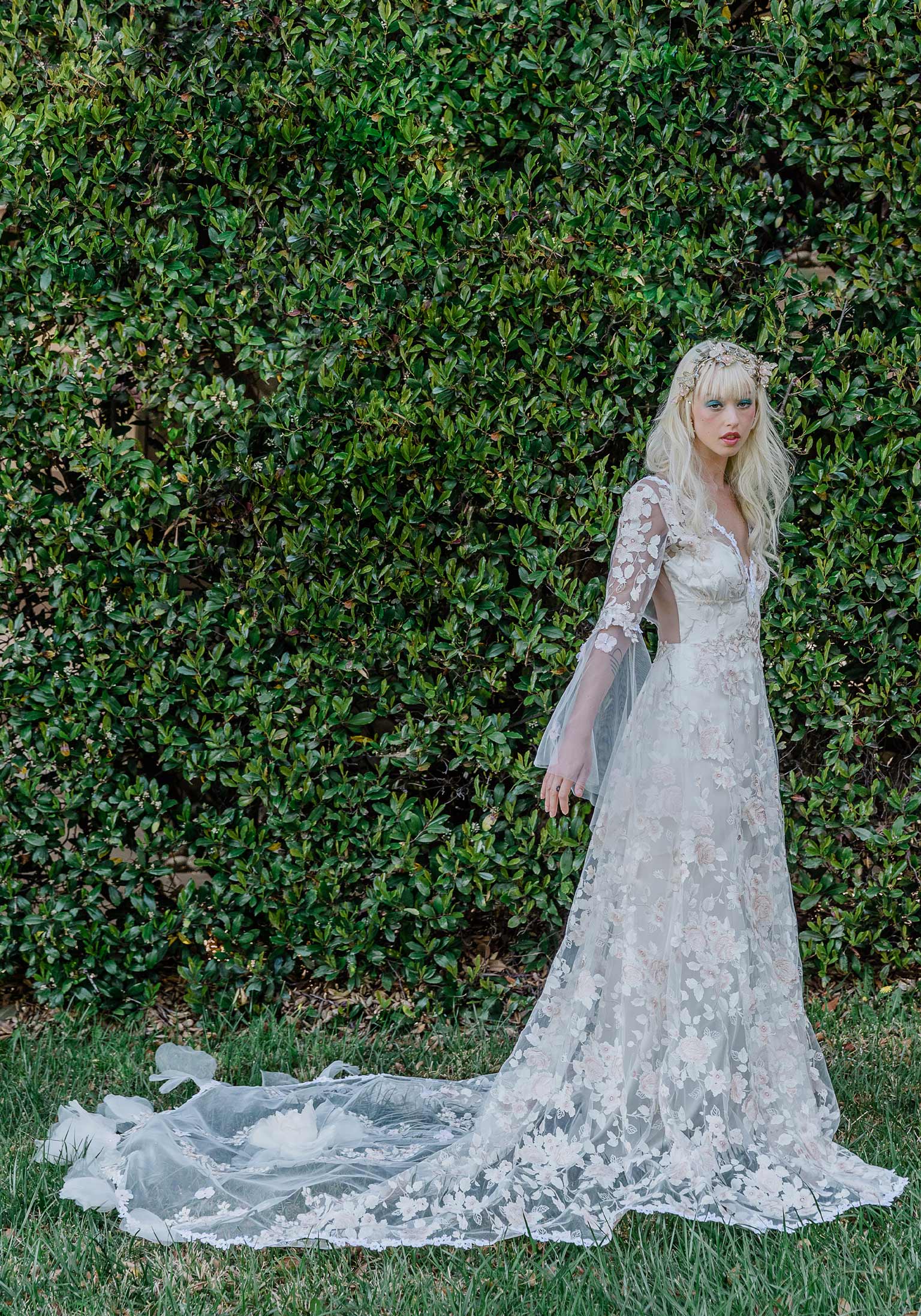 The Cherry Blossom Wedding Dress by Claire Pettibone