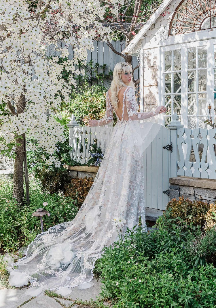 claire pettibone cherry blossom wedding dress