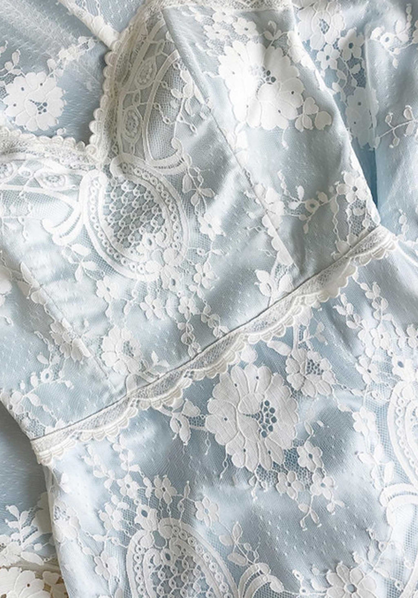 Eloise Blue Silk Wedding Dress | Strapless Sweetheart Wedding Dress ...