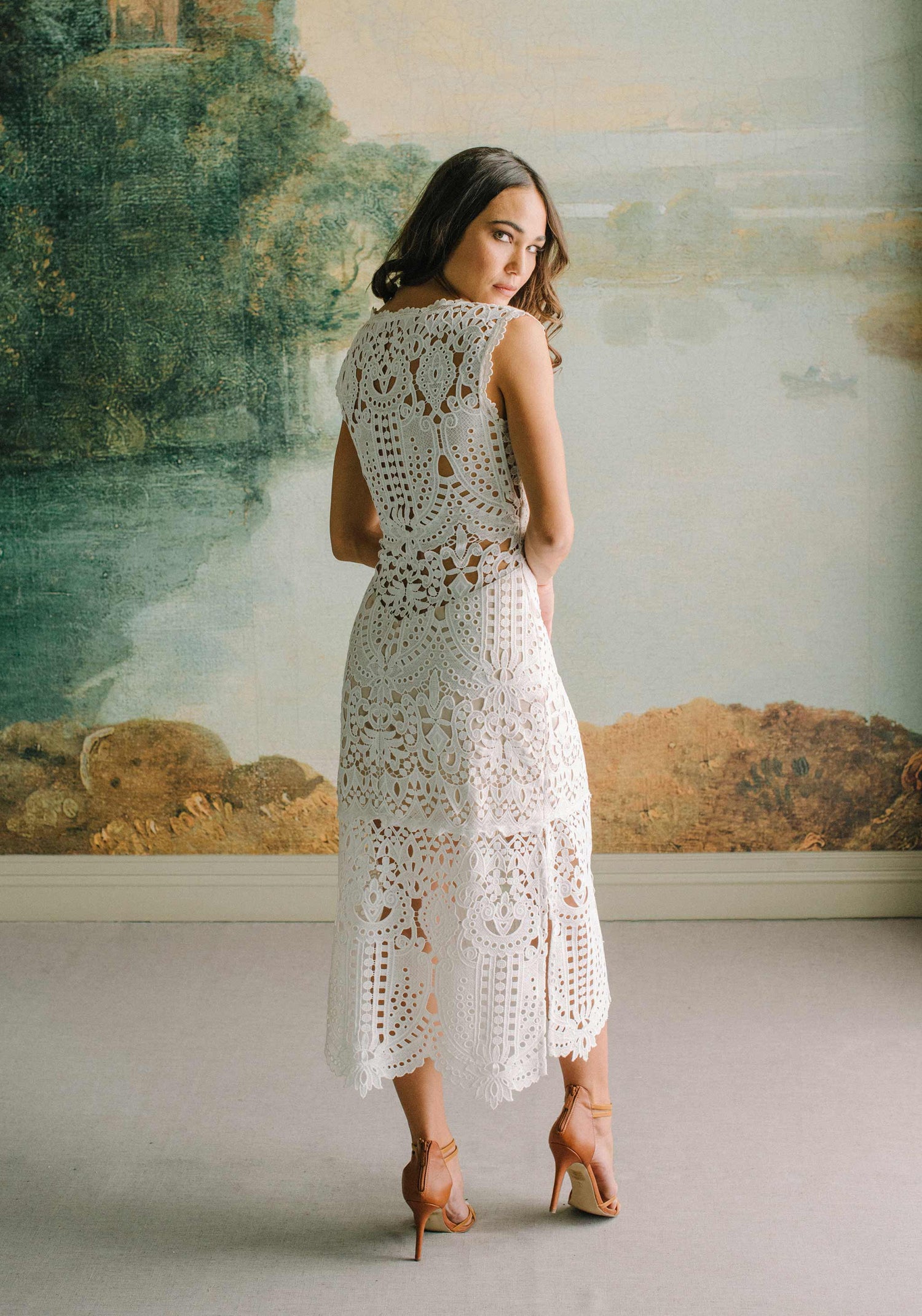 Women's Crochet Dresses, Bella Bell Sleeve Dress