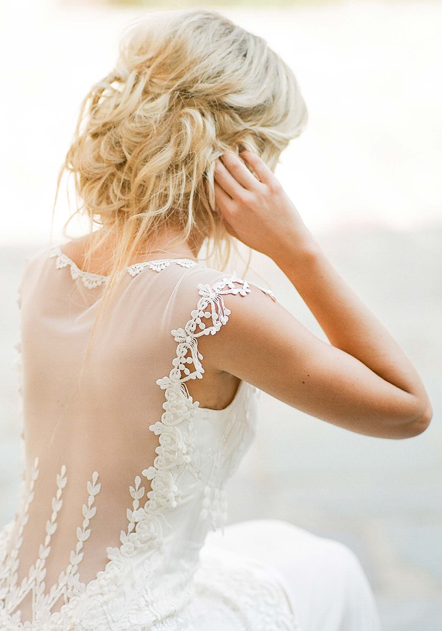 Back detail of the Kristene Wedding dress 