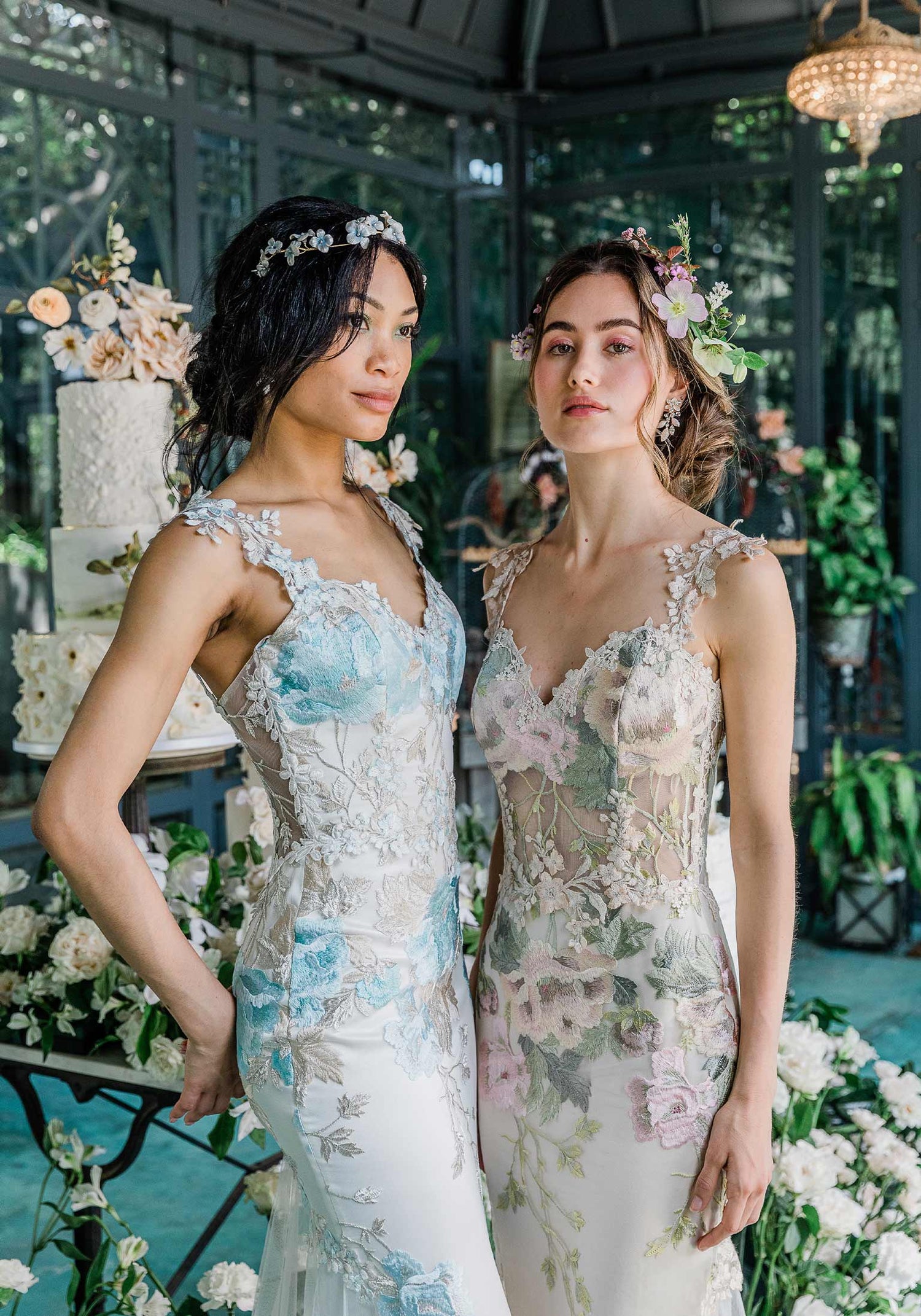 Odessa Blue and Peony Colorful wedding dresses