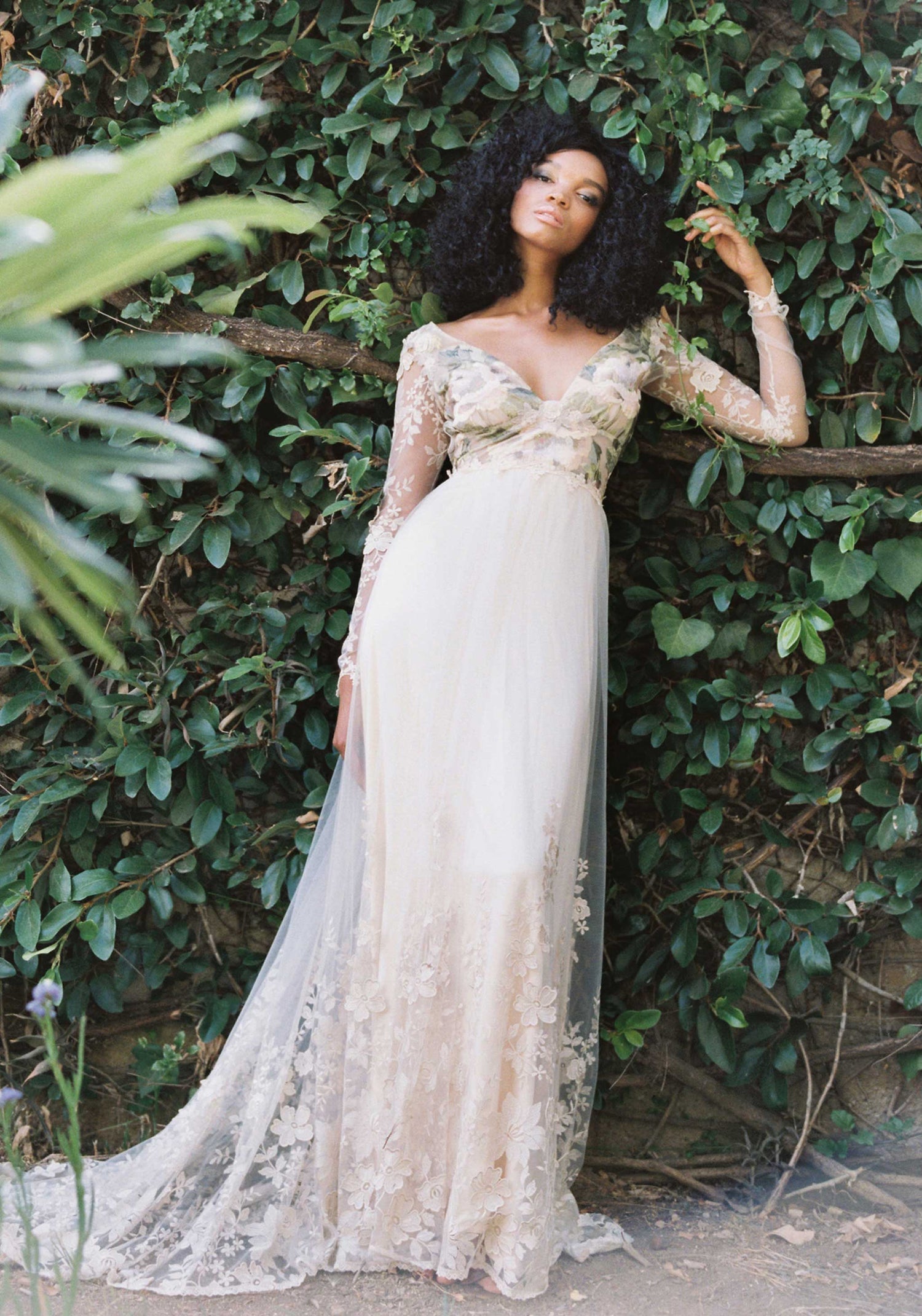 Primavera Bridal Gown with Flowers | Floral A-line Wedding Dress Primavera Bridal Gown with Flowers | Floral A-line Wedding Dress