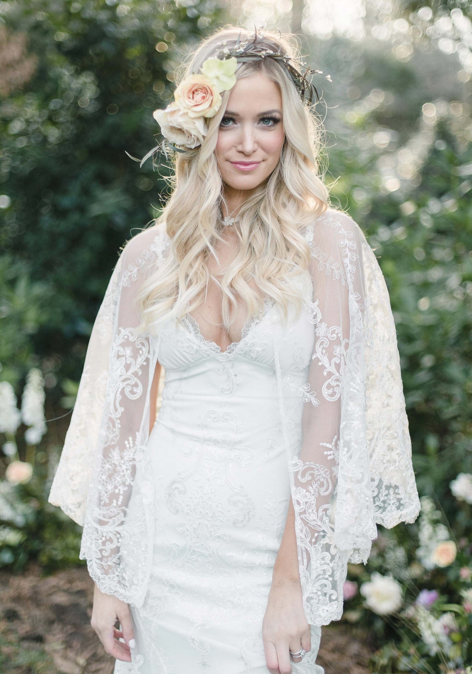 Gramercy French Bridal Lace Cape