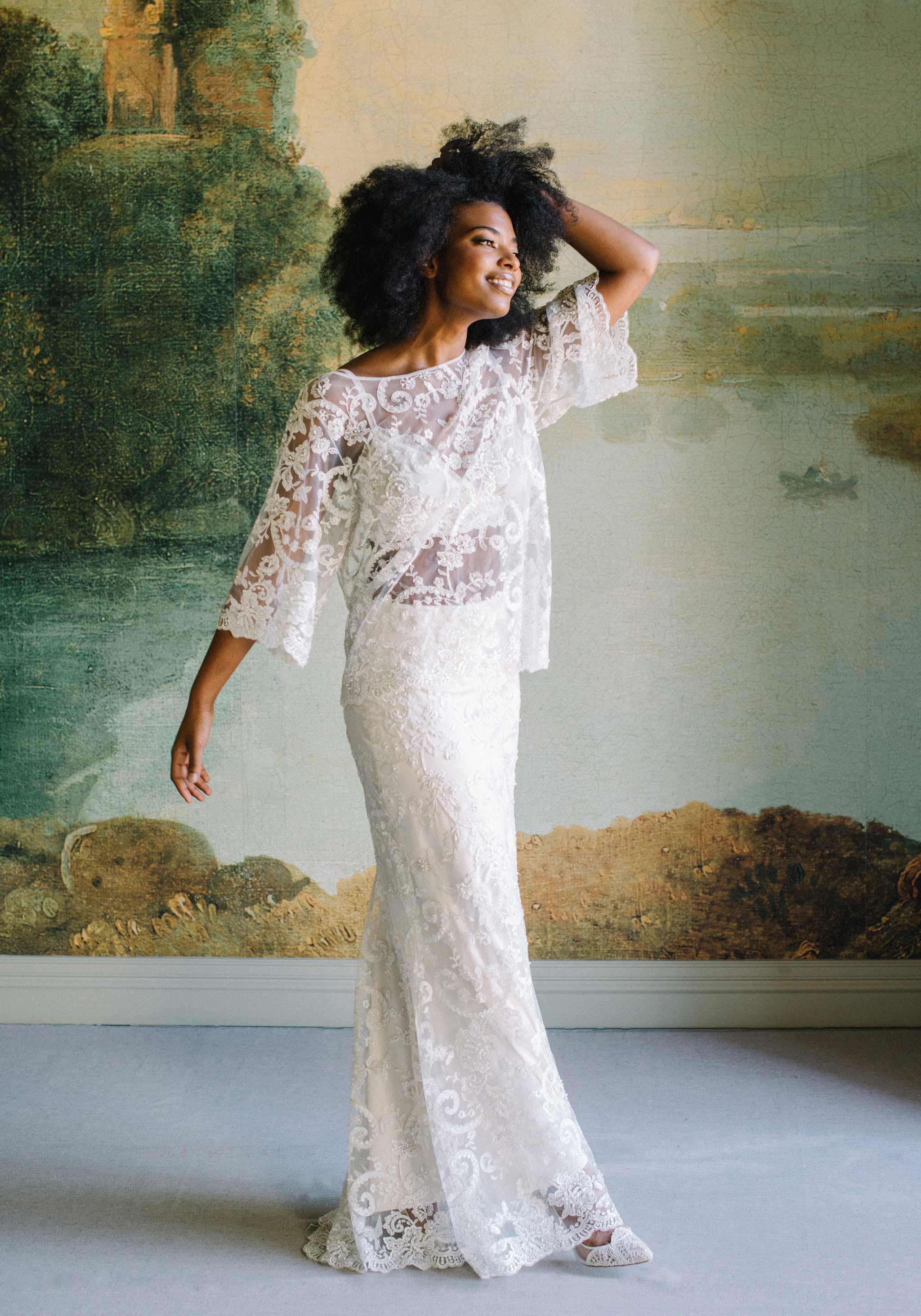 Selena Beaded Lace Long Skirt Last Call S (4-6)