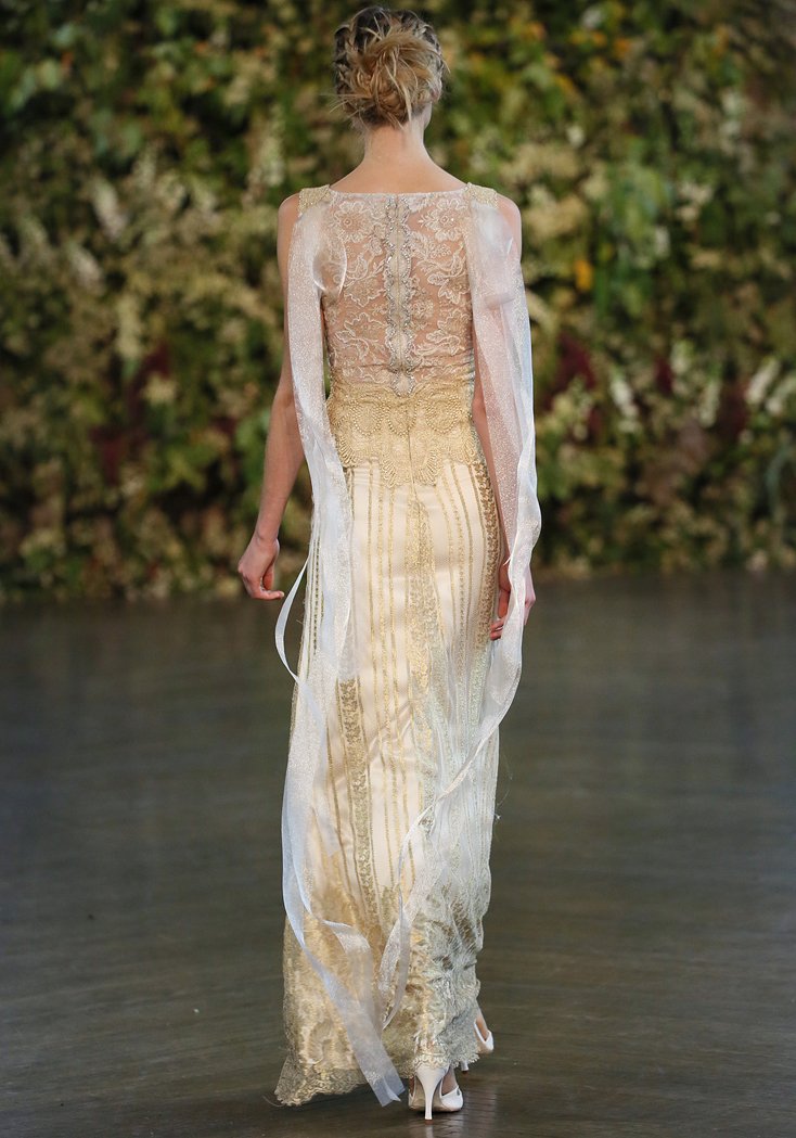 Claire Pettibone Couture Chapelle Wedding Gown