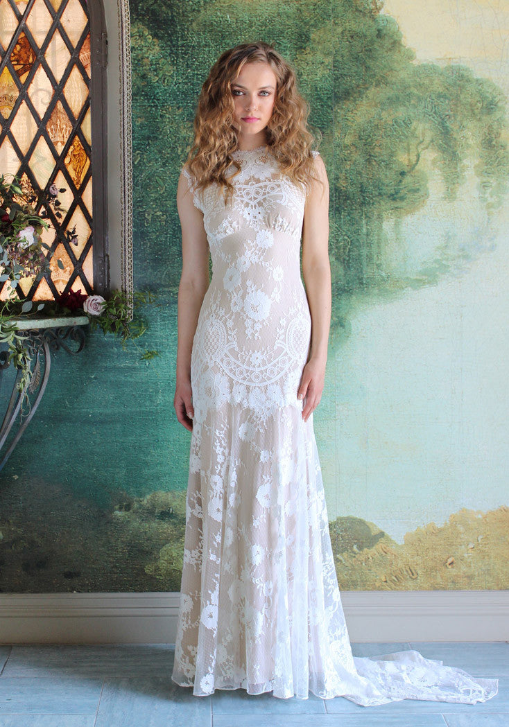 Cheyenne Lace Bridal Gown Romantique Claire Pettibone