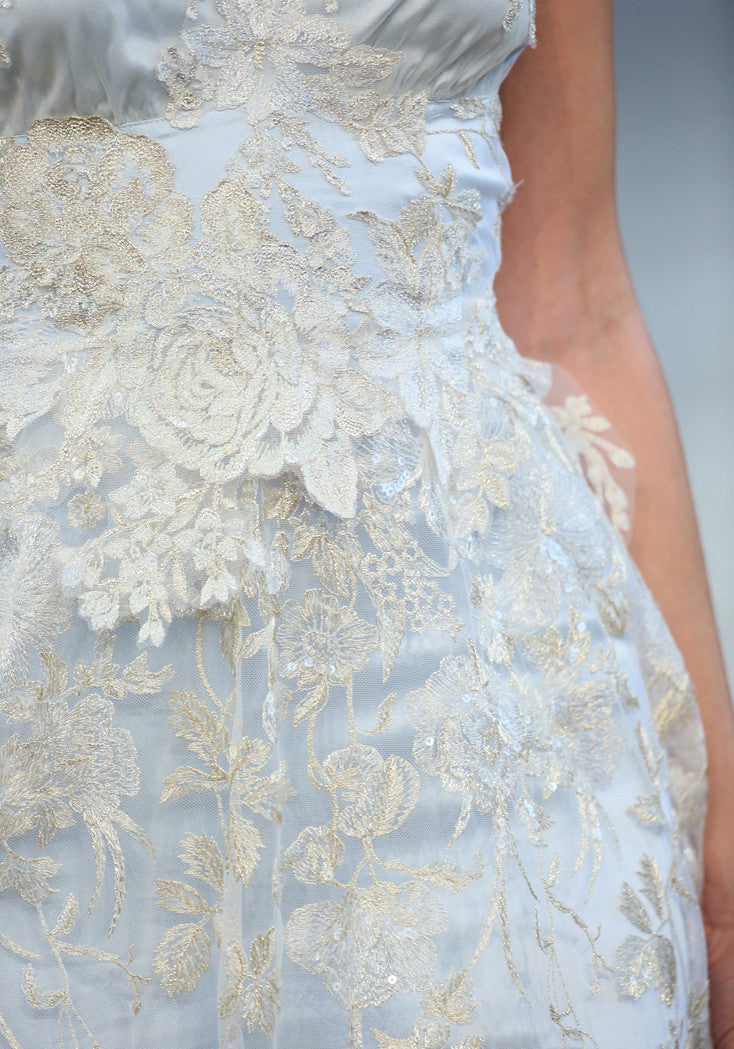 Eden - Couture Wedding Dress by Claire Pettibone runway waist detail