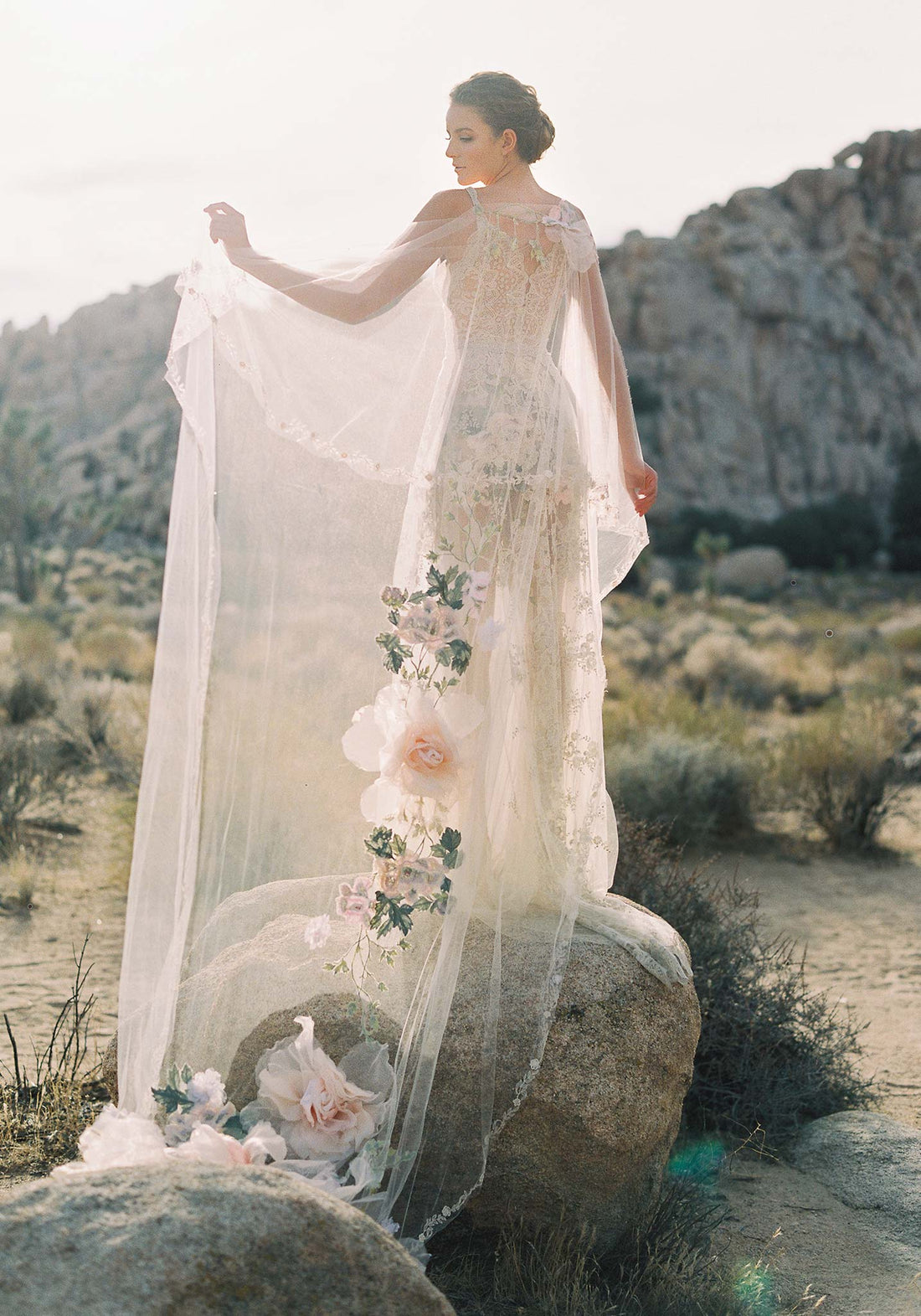 Desert Rose Flora Wedding dress by Claire Pettibone