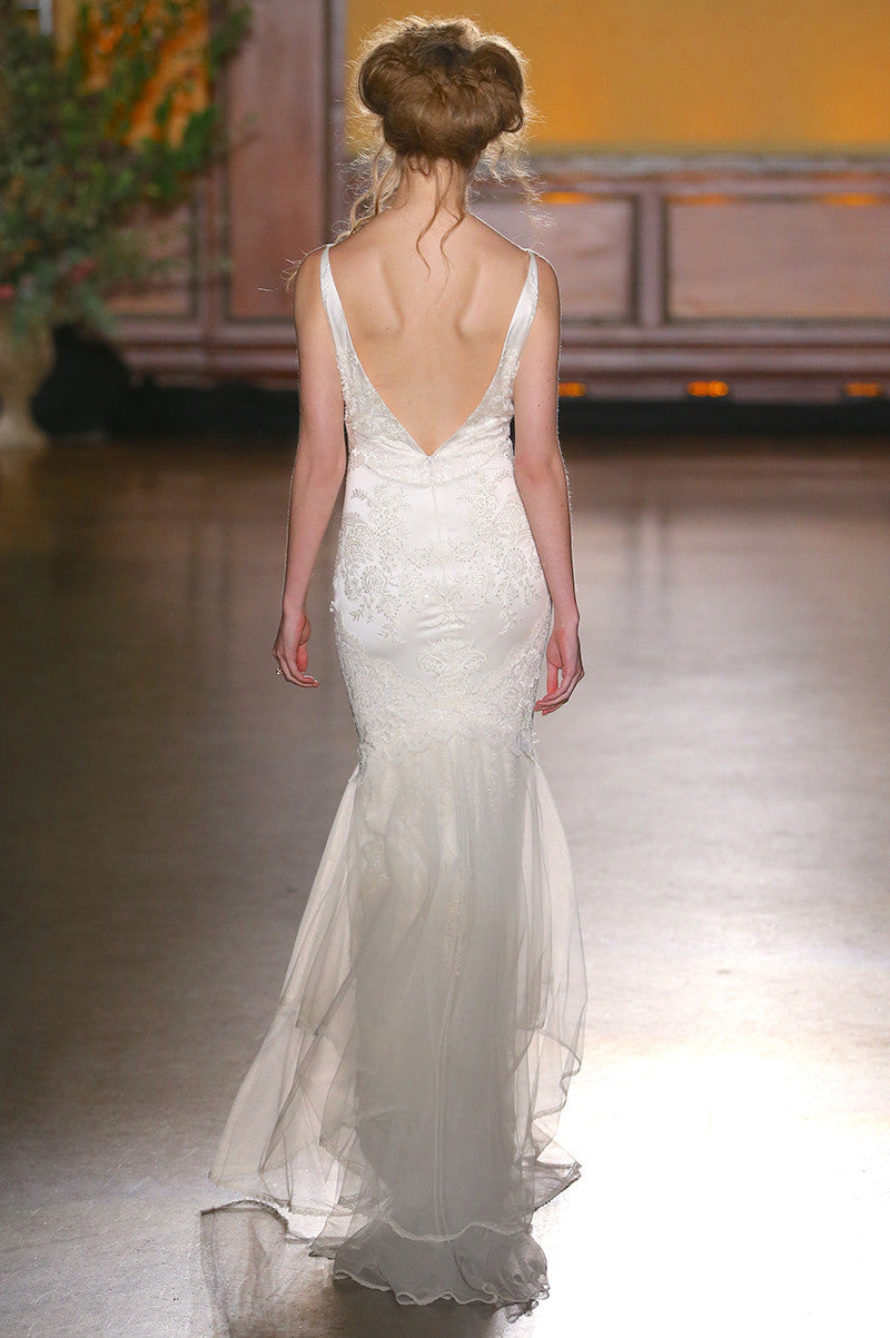 Claire Pettibone Lace Marquise Wedding Dress