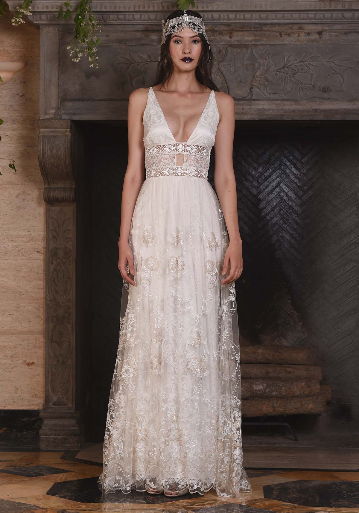 Claire Pettibone Lace Nightingale Gown 