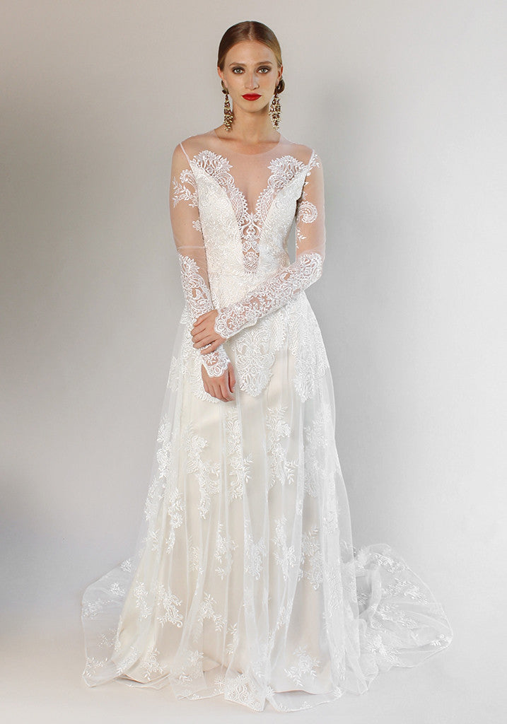 Claire Pettibone Romantique Pasadena Lace Gown