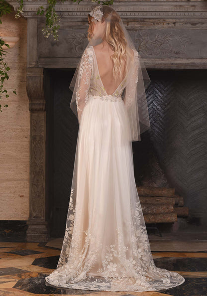Claire Pettibone Lace Primavera Wedding Dress