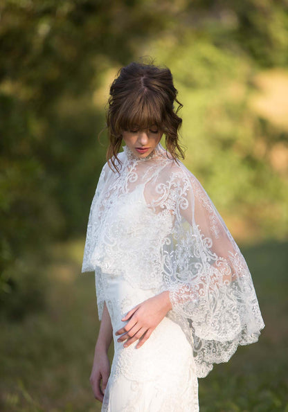 Santa Monica Embroidered Fit and Flare Wedding Gown Santa Monica Embroidered Fit and Flare Wedding Gown